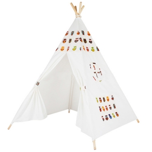 Cartoon Owl Children Teepees Kids Tipi Tent