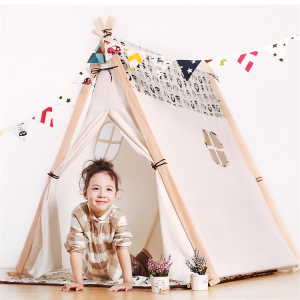 Cartoon Owl Children Teepees Kids Tipi Tent 