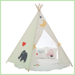 High Quality Cotton canvas Tent For Kids Single Pole Tipi
