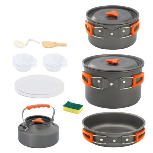 camping picnic cookware set