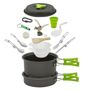 camping picnic cookware set