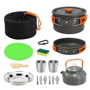 camping picnic cookware set