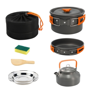 camping picnic cookware set